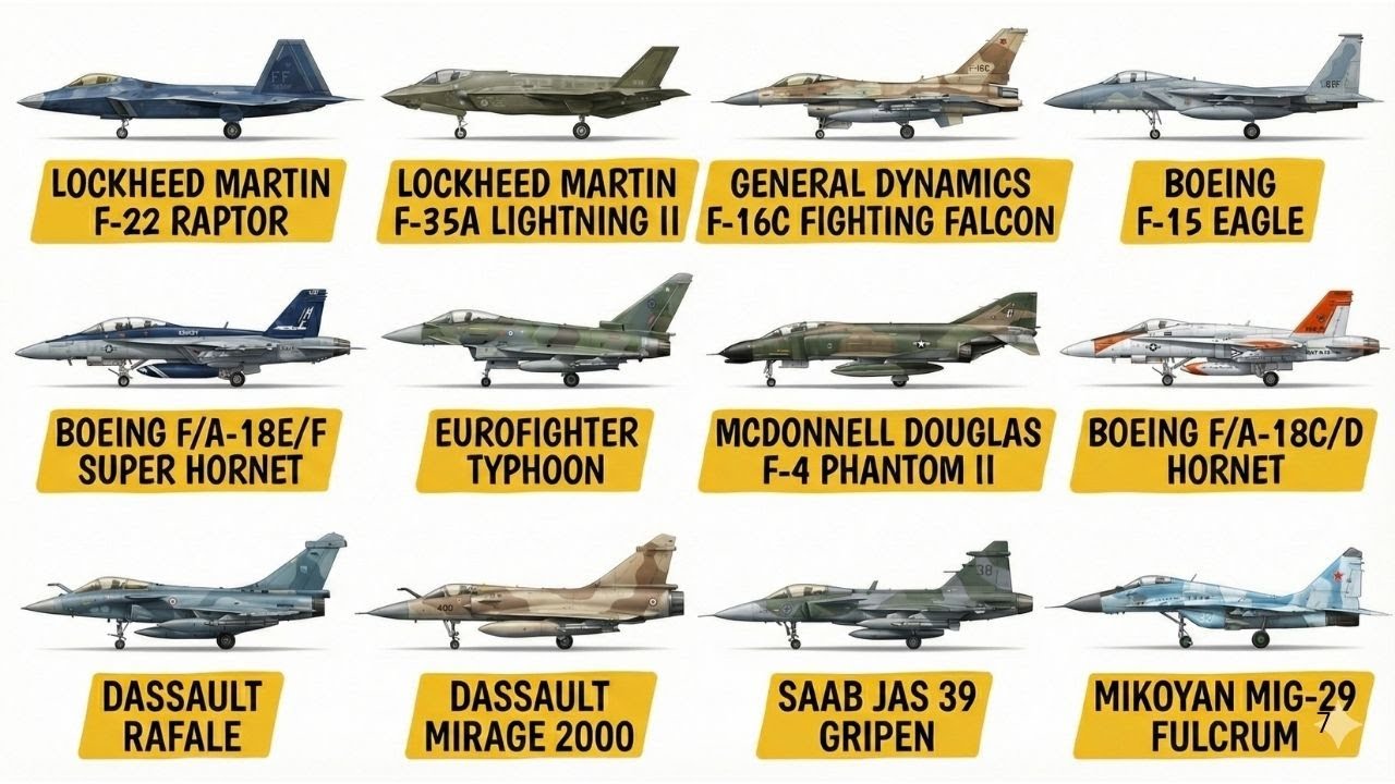 Every NATO Fighter Plane EXPLAINED.