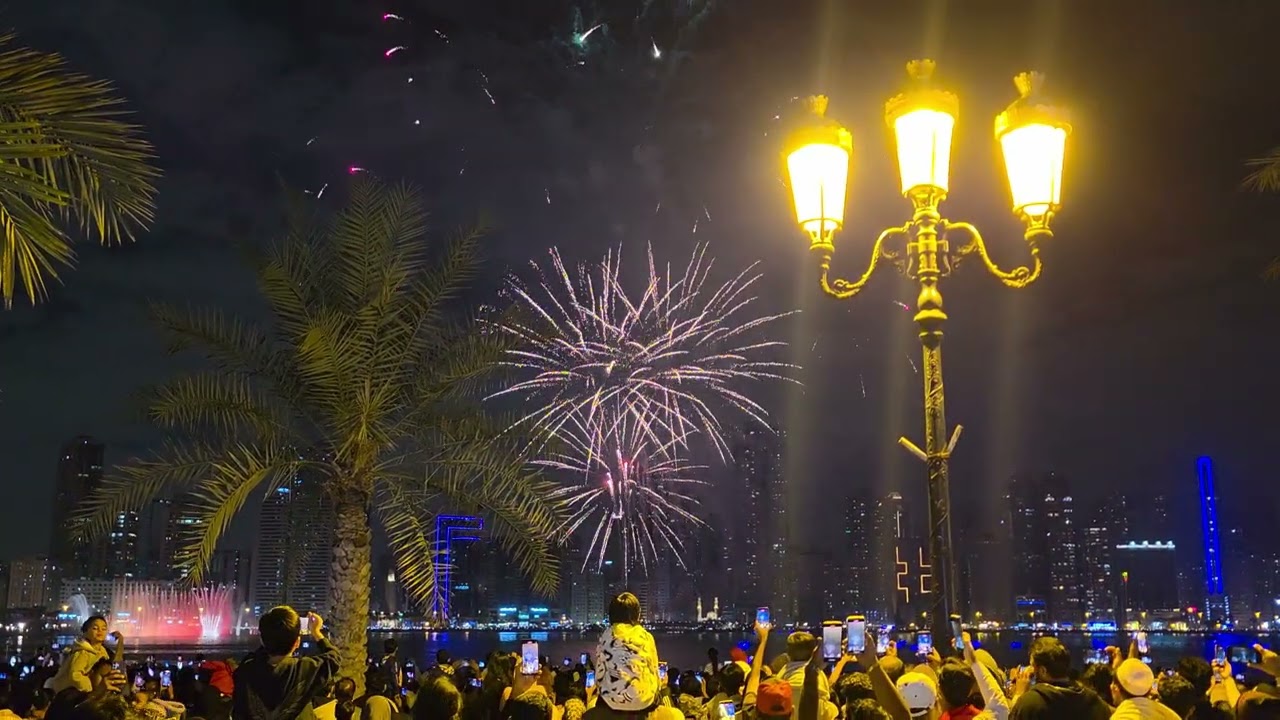 Sharjah New Year fireworks display 2026