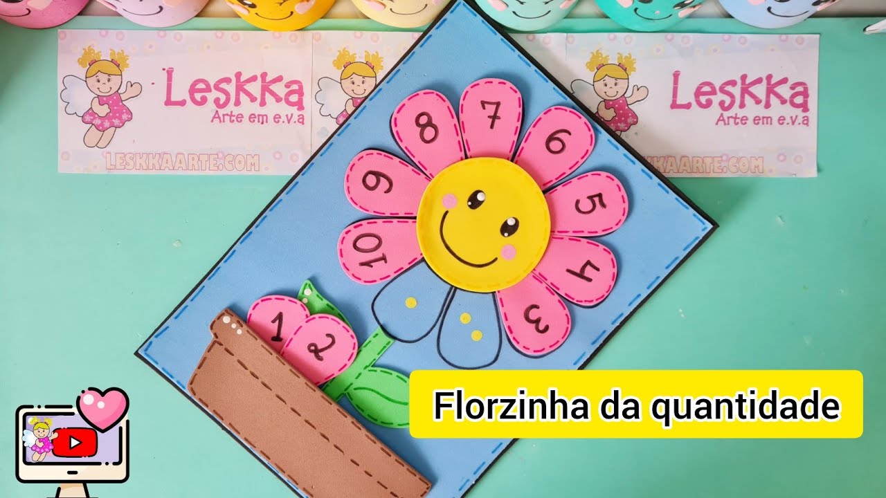 DIY -  FLORZINHA DAS QUANTIDADES