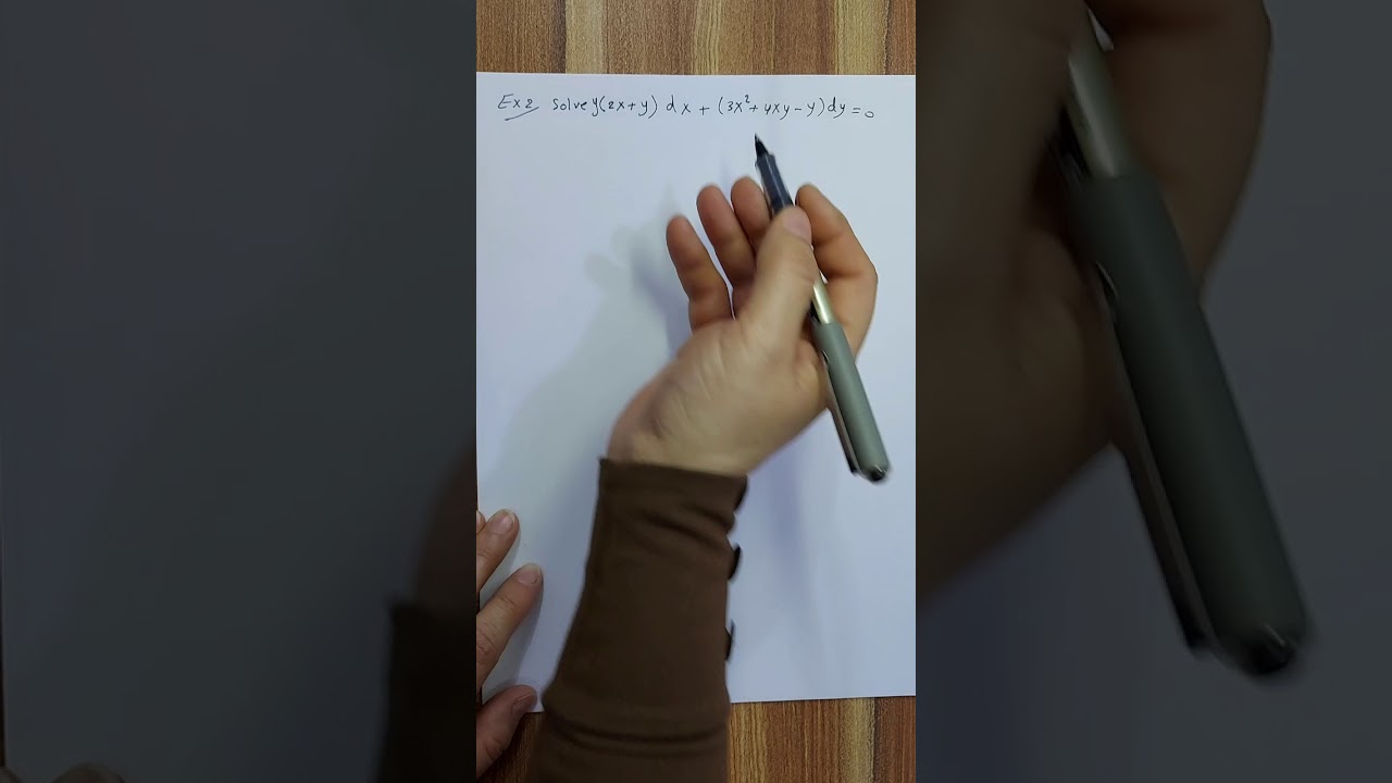 المعادلات التفاضلية الاعتيادية / المحاضرة 6  عوامل التكامل 1