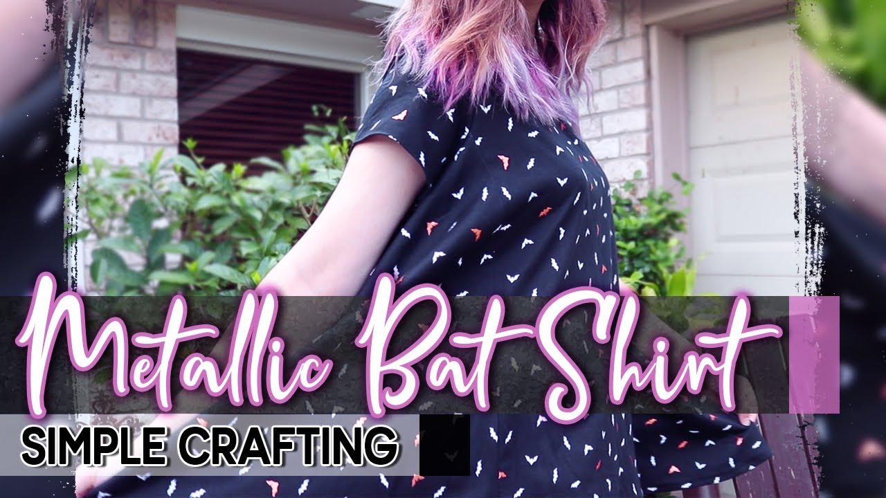 Simple Crafting : Metallic Bat Shirt
