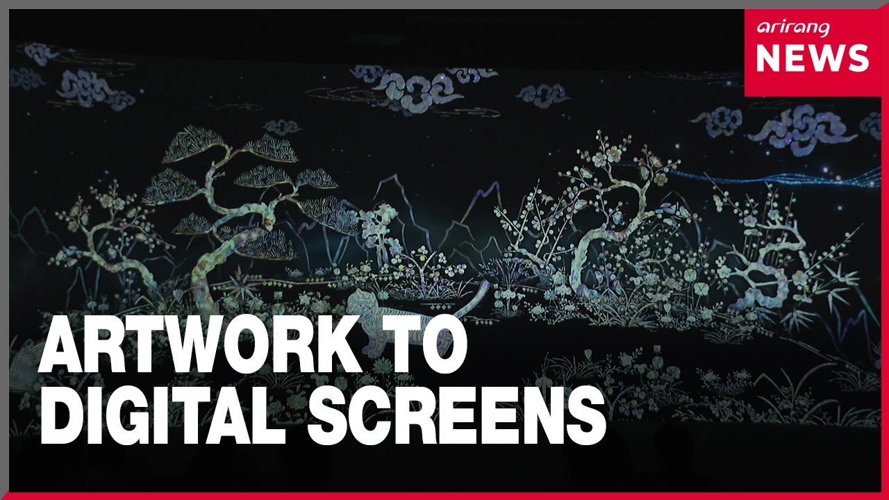 From folk paintings to digital media art: how art work is transformed onto a digital screen