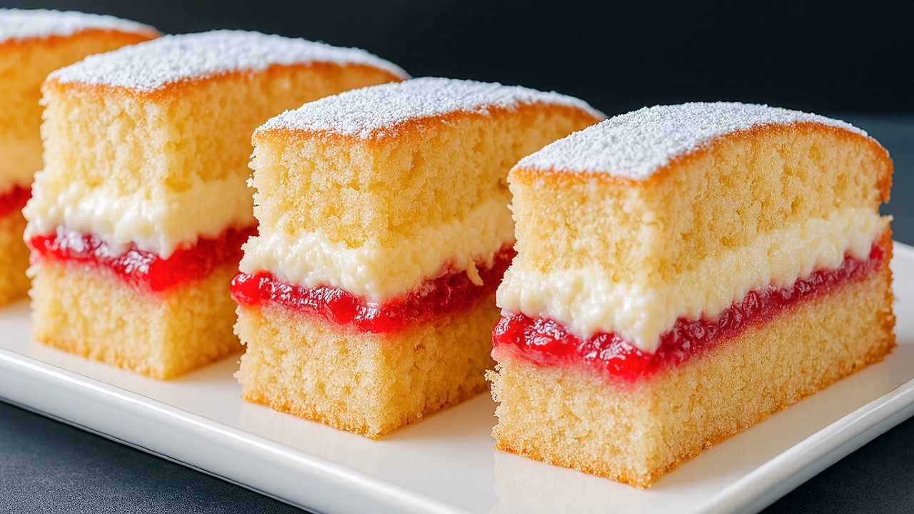 Easy Vanilla Cake recipe - Victoria Sponge Cake! Quick and Delicious!