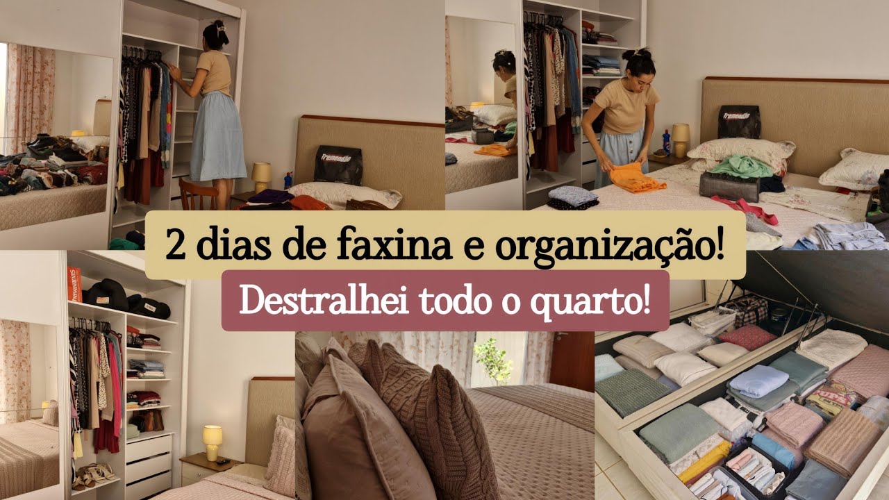 Dois dias DESTRALHANDO, ORGANIZANDO e FAXINANDO o quarto✨️-Uma paz ver assim/e Biscoitinho caseiro🥯