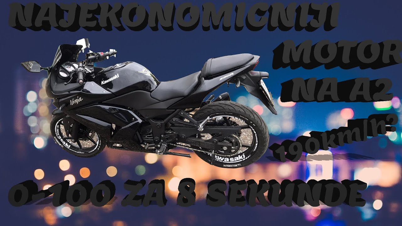 NAJBOLJI MOTOR ZA POCETNIKA NA A2? KAWASAKI NINJA 250R 2009 REVIEW & TEST