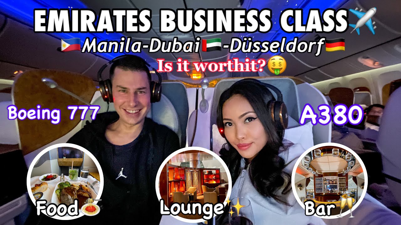 Emirates business class| IS IT WORTHIT?| Manila-Dubai-Düsseldorf| Boeing 777| A380