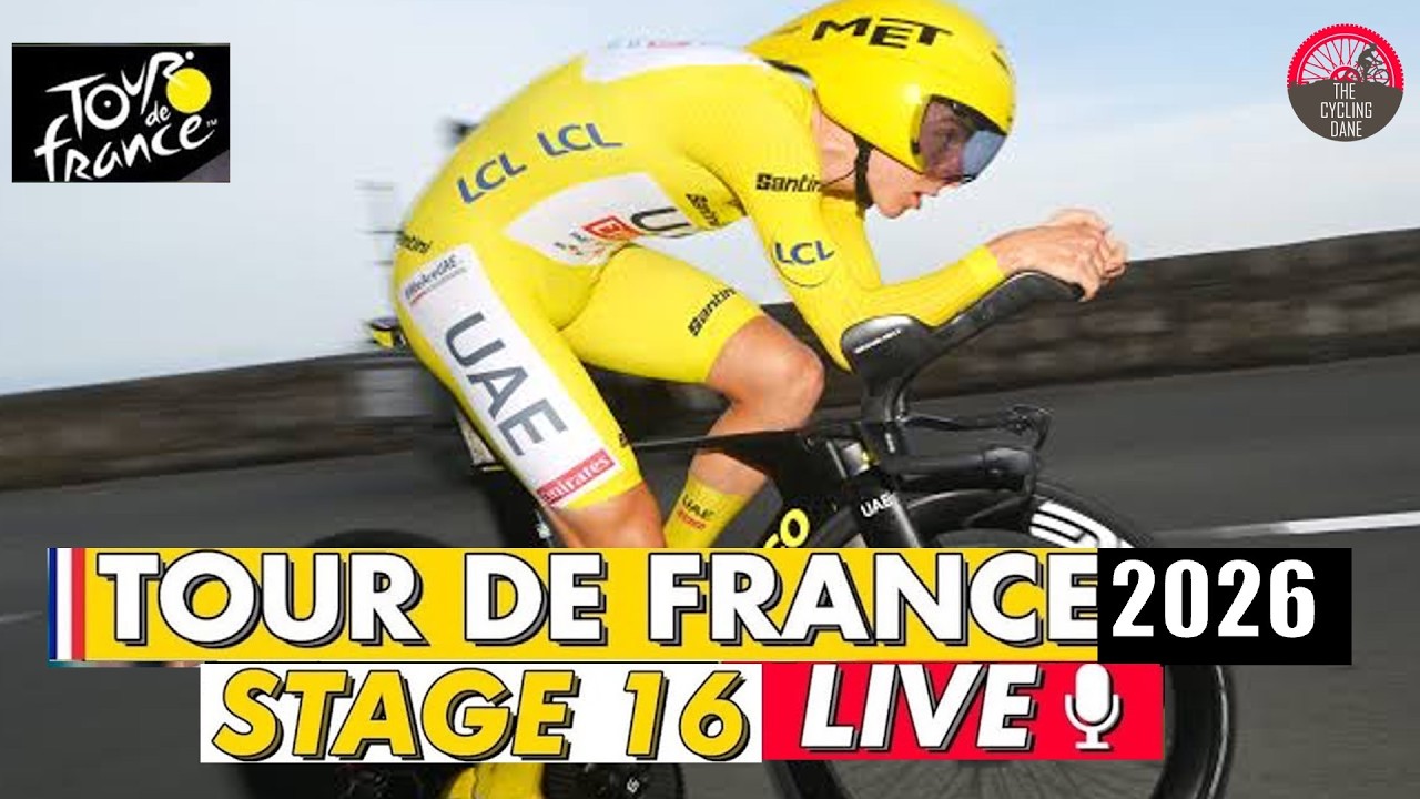 Tour de France 2026 STAGE 16 Live Commentary - Tadej Pogacar vs Remco Evenepoel in the Time Trial