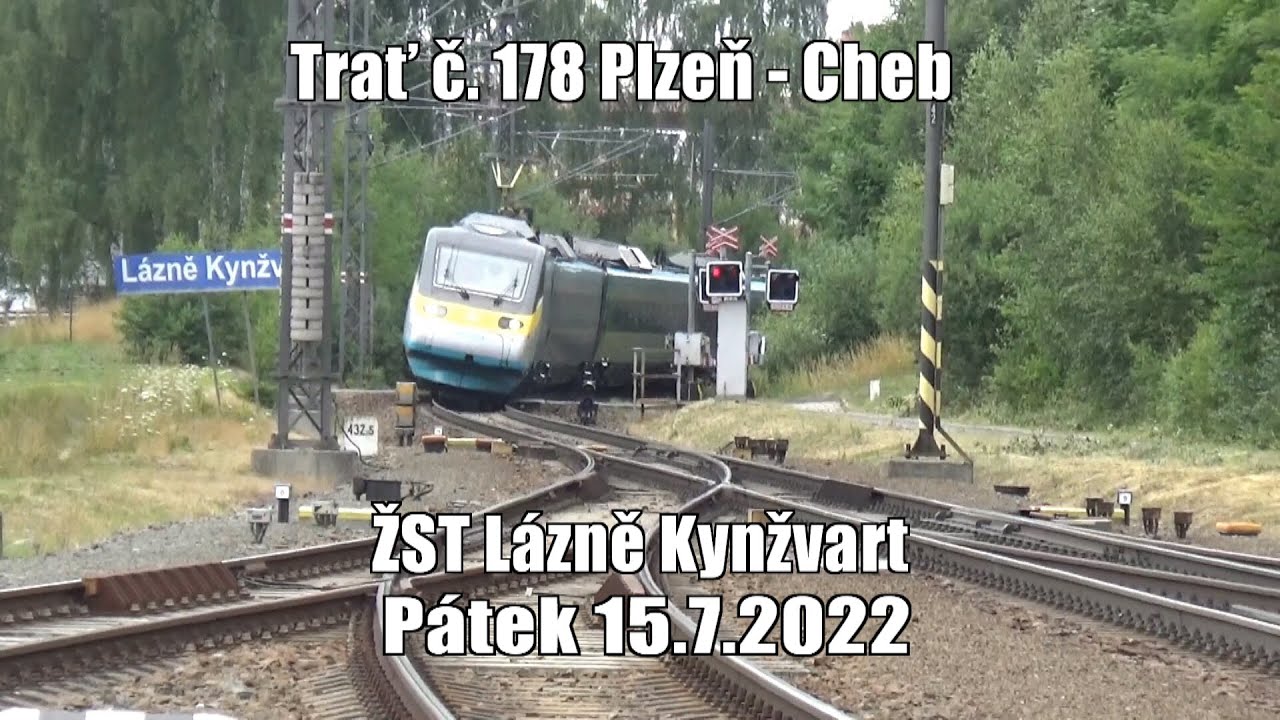 22.07.15 Klopící Pendolino, Interjet s vozem Bmz a Regionova v žst Lázně Kynžvart