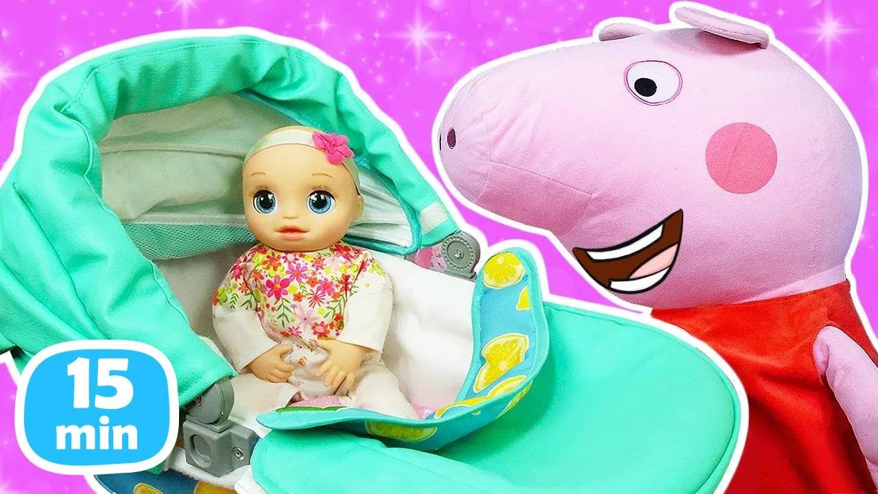 El cochecito favorito de Baby Alive. Videos de juguetes para ni&ntilde;os