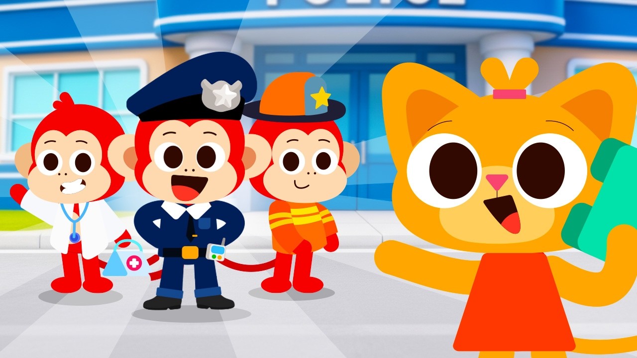 Ring, Let's Call for Help ☎📞 Phone Call Song | Nursery Rhymes & Kids Songs | Monkey Simple Songs