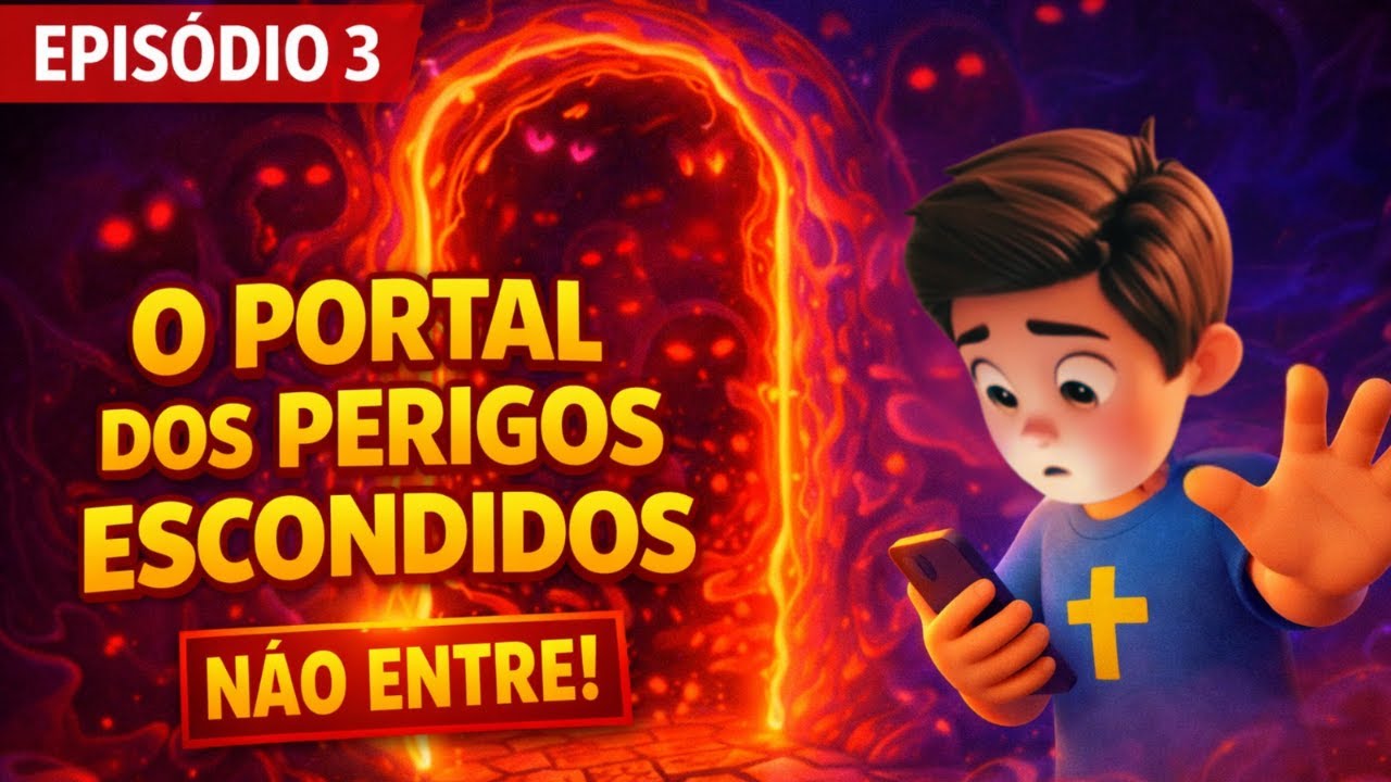 O Portal dos Perigos Escondidos 🚨   Joãozinho da Fé   Desenho Cristão Infantil