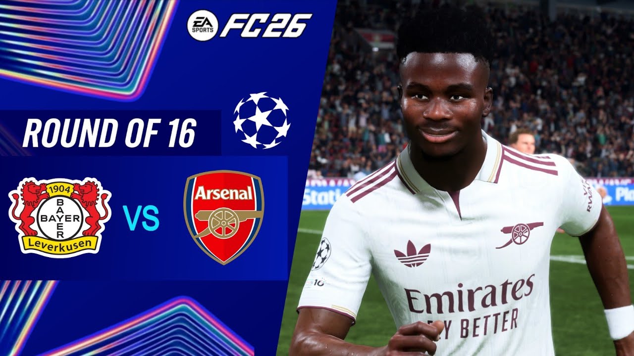 FC 26 Leverkusen-Arsenal |Uefa Champions League Round of 16 |Highlights