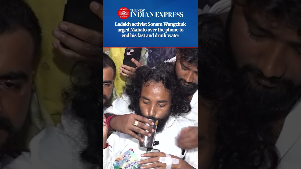 Devendra Mahto ends waterless fast after Sonam Wangchuk's call; vows hunger strike will continue
