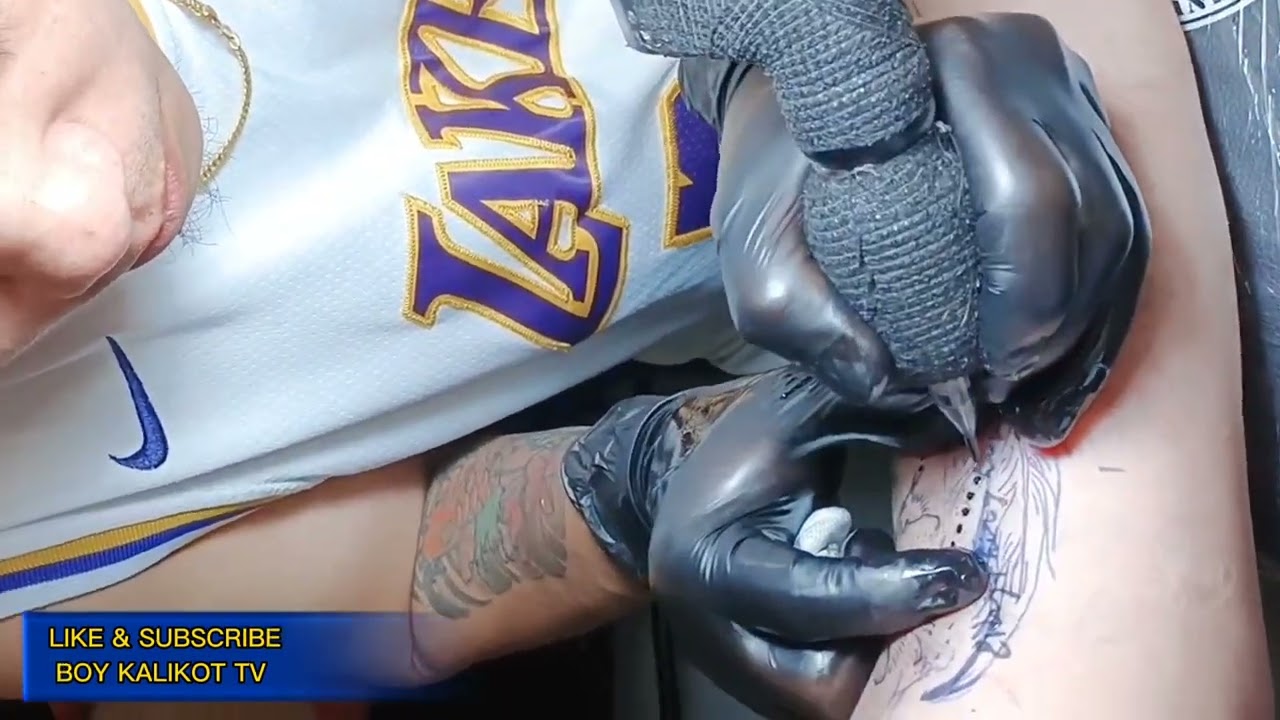 Feather Tattoo with Three Birds 😍.. Taiwan Tattoo Time 🇹🇼🇵🇭... Vlog 134