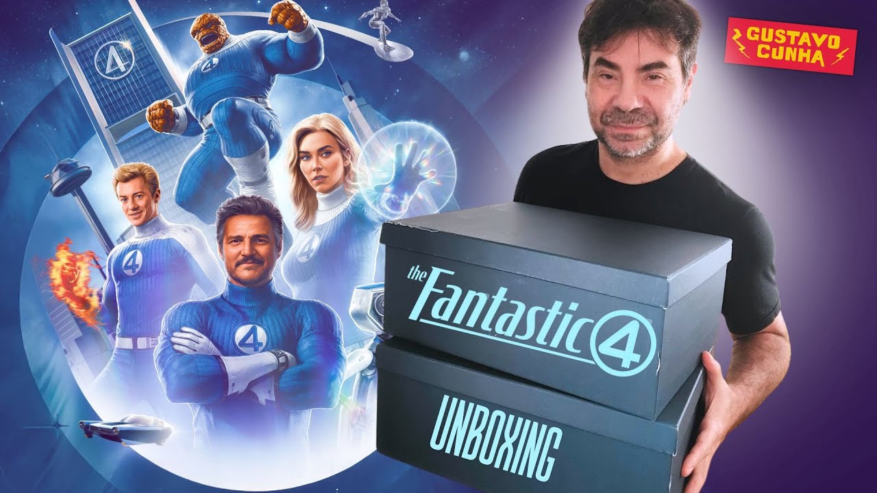 QUARTETO FANTÁSTICO 2025 - UNBOXING dos ITENS OFICIAIS do FILME
