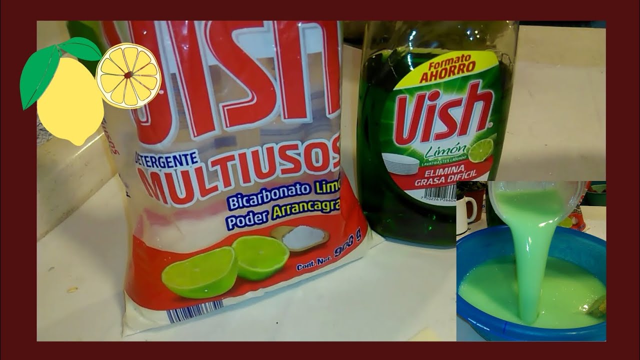 Cómo hacer jabón vish desengrasante para trastes y limpieza de tu hogar