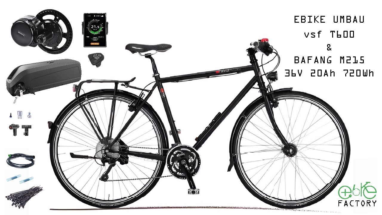 eBike Umbau ⎮ vsf T600 ⎮ BAFANG M215 ⎮ 36V 20Ah 720Wh ⎮ Fahrrad zum eBike umbauen lassen