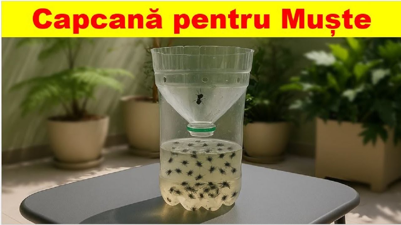 Capcana de muște pe care o poți face ACASĂ în 5 minute!
