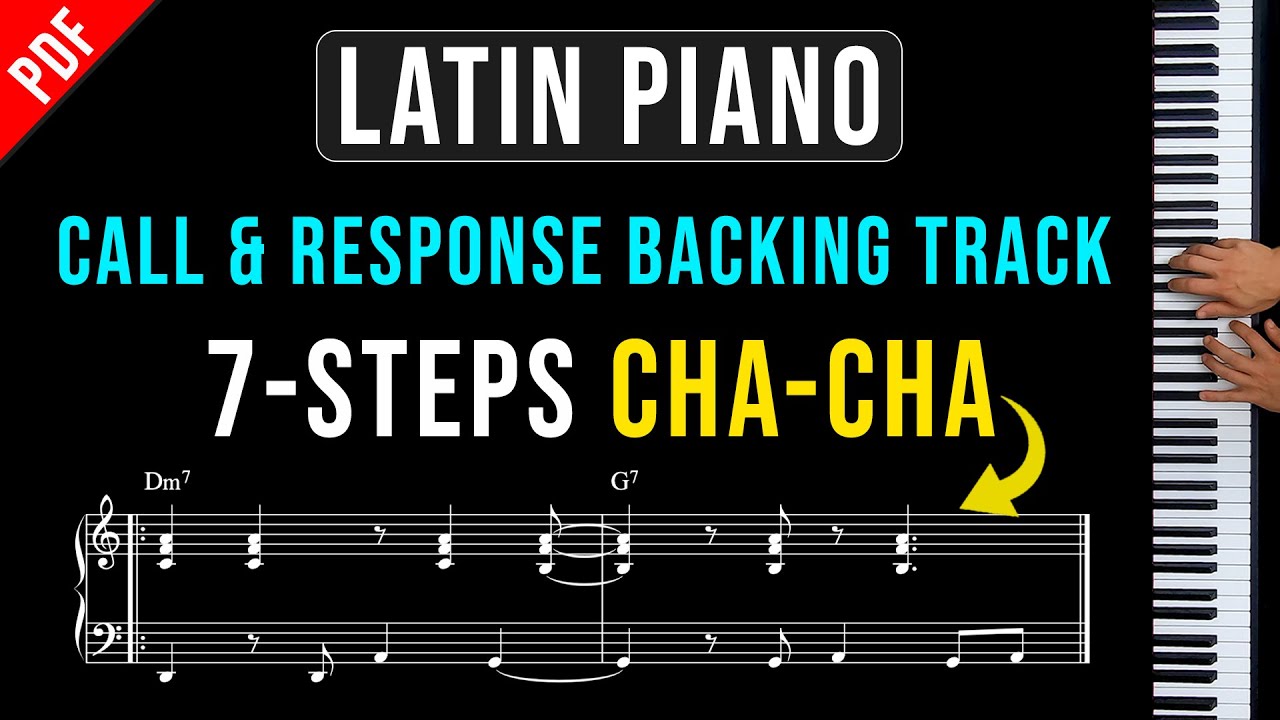 7-Step Latin Piano Call & Response Backing Track | Cha Cha #pianotutorial