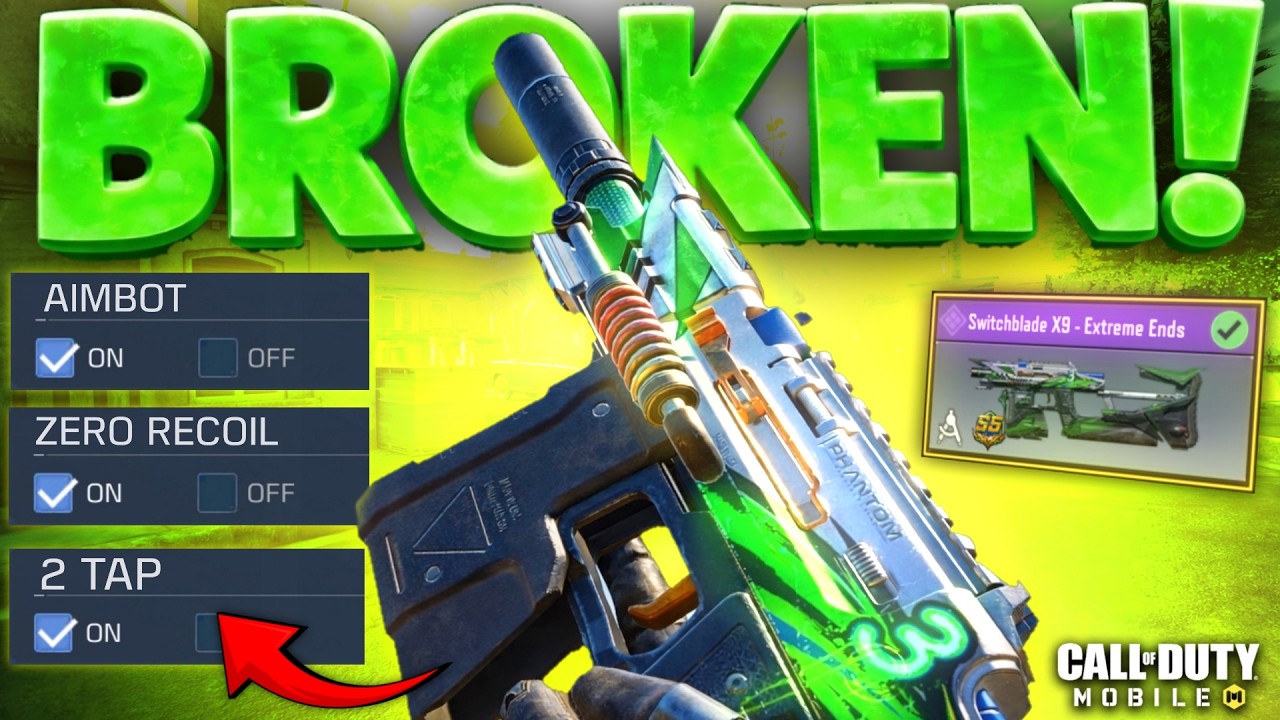 This Switchblade X9 Gunsmith is BROKEN! ZERO RECOIL + 2 TAP in COD Mobile