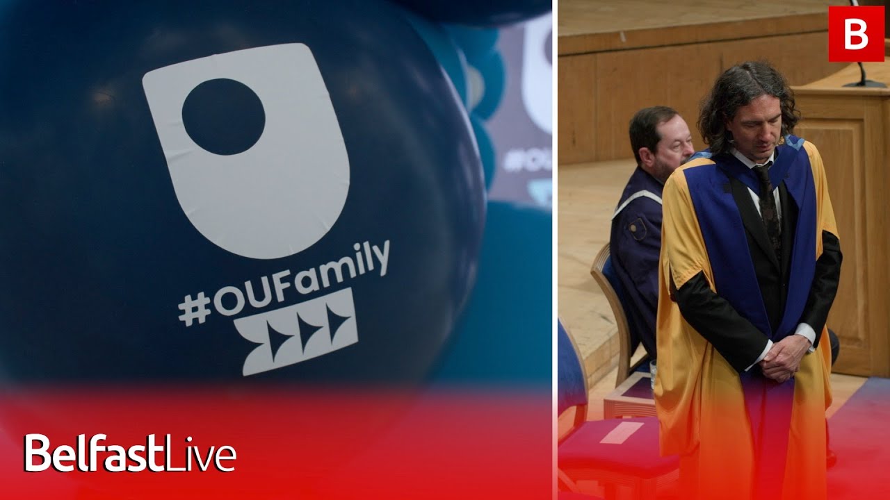Belfast Open University awards ceremony celebrates Honorary Graduates Gary Lightbody and Anna Burns