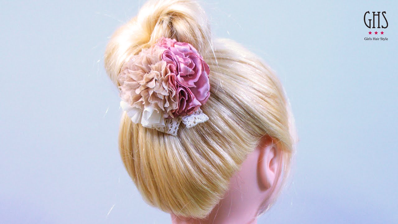 ポニーテールを◯◯で留める！簡単お団子ヘアアレンジ