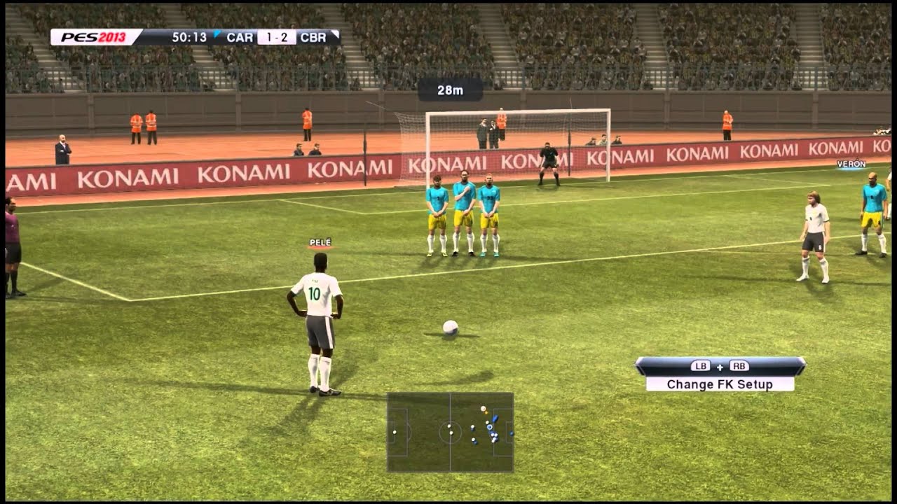 PES 2013 - ARGENTINA Classic Maradona vs BRASIL Classic Pelé