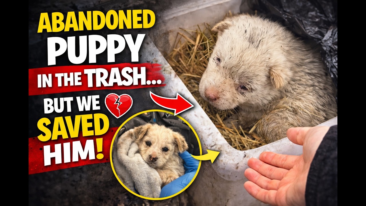Someone Threw This Puppy in the Trash… But We Saved Him 🐶💔