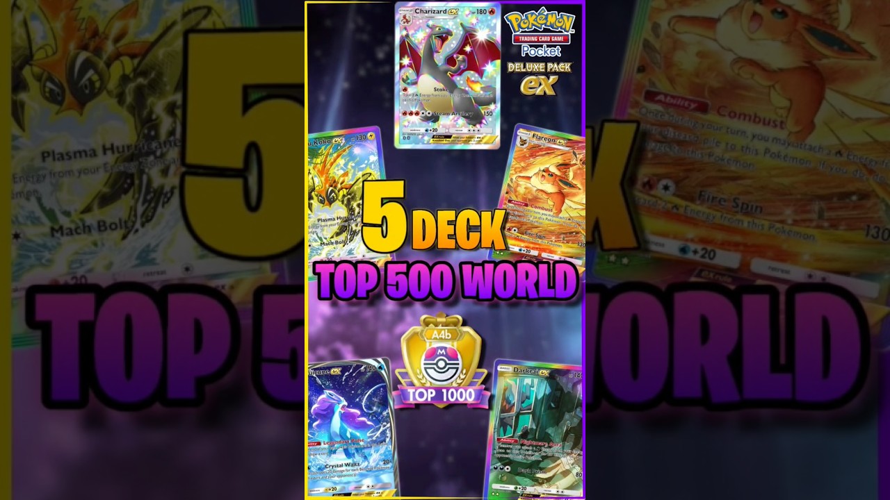 Pok&eacute;mon TCG Pocket | 🔥 Top 5 META DECKS to Reach TOP 500 WORLD! 💥