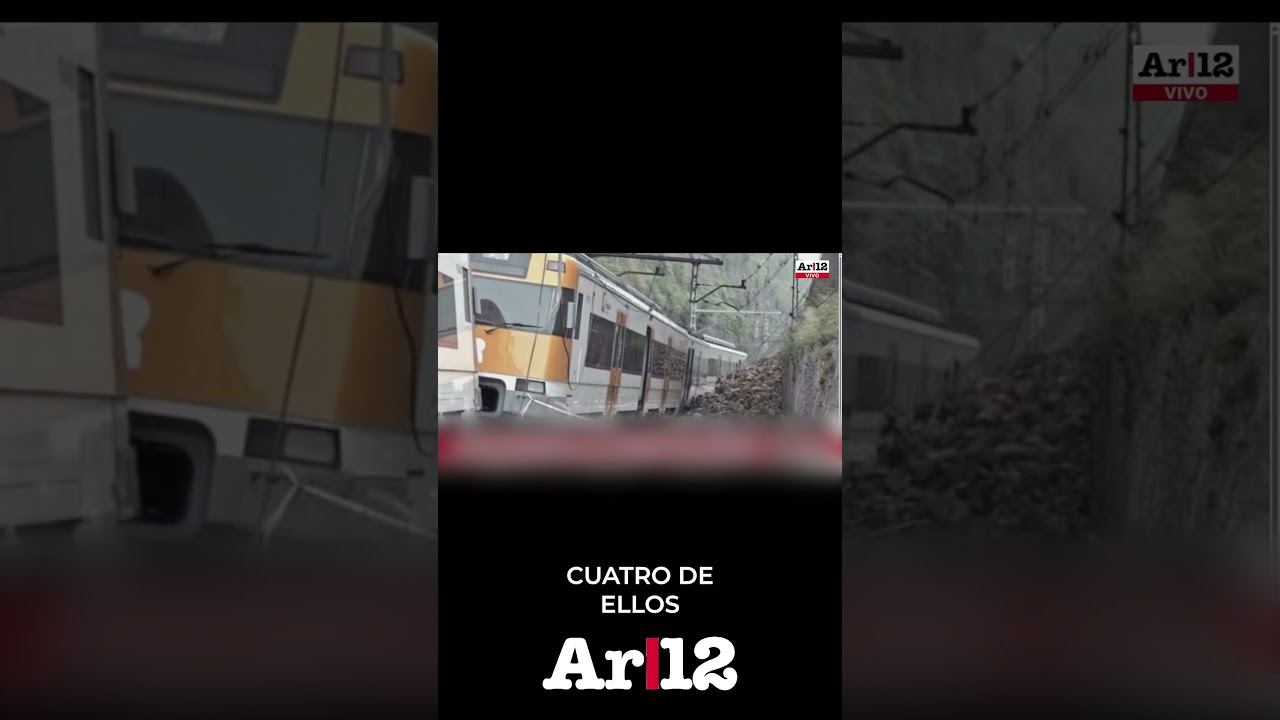 Accidente ferroviario en Barcelona: 20 heridos y un conductor atrapado