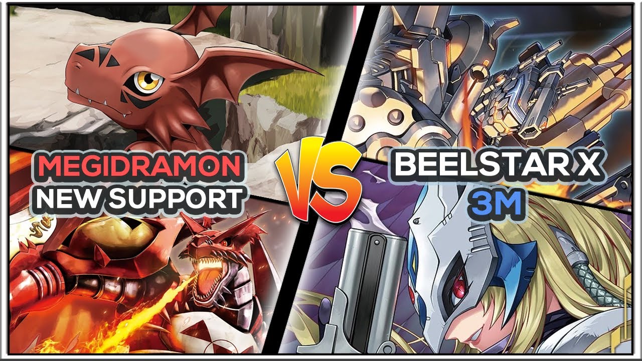 Megidramon vs Beelstarmon X 3M • BT21 Gameplay | DCGO | Digimon TCG