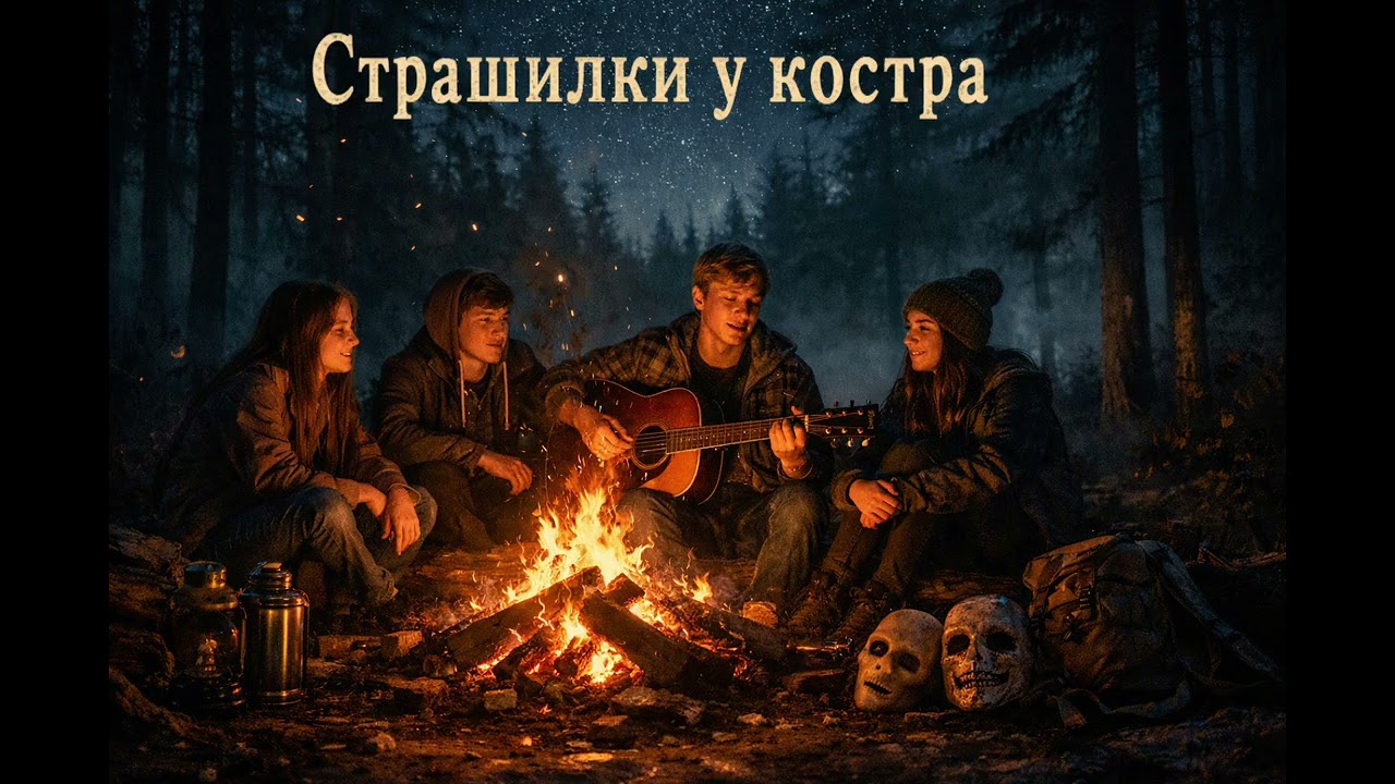 СТРАШИЛКИ У КОСТРА 🔥🌲 | Тёмный Country Blues про Goosebumps | Атмосферная песня у ночного огня