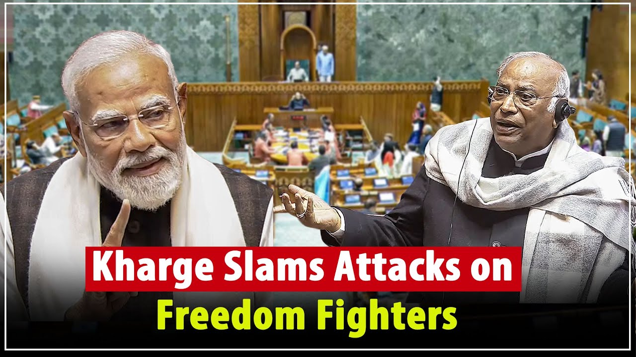 Mallikarjun Kharge on Opposition Walkout: Condemns Attacks on Nehru & Indira in Rajya Sabha