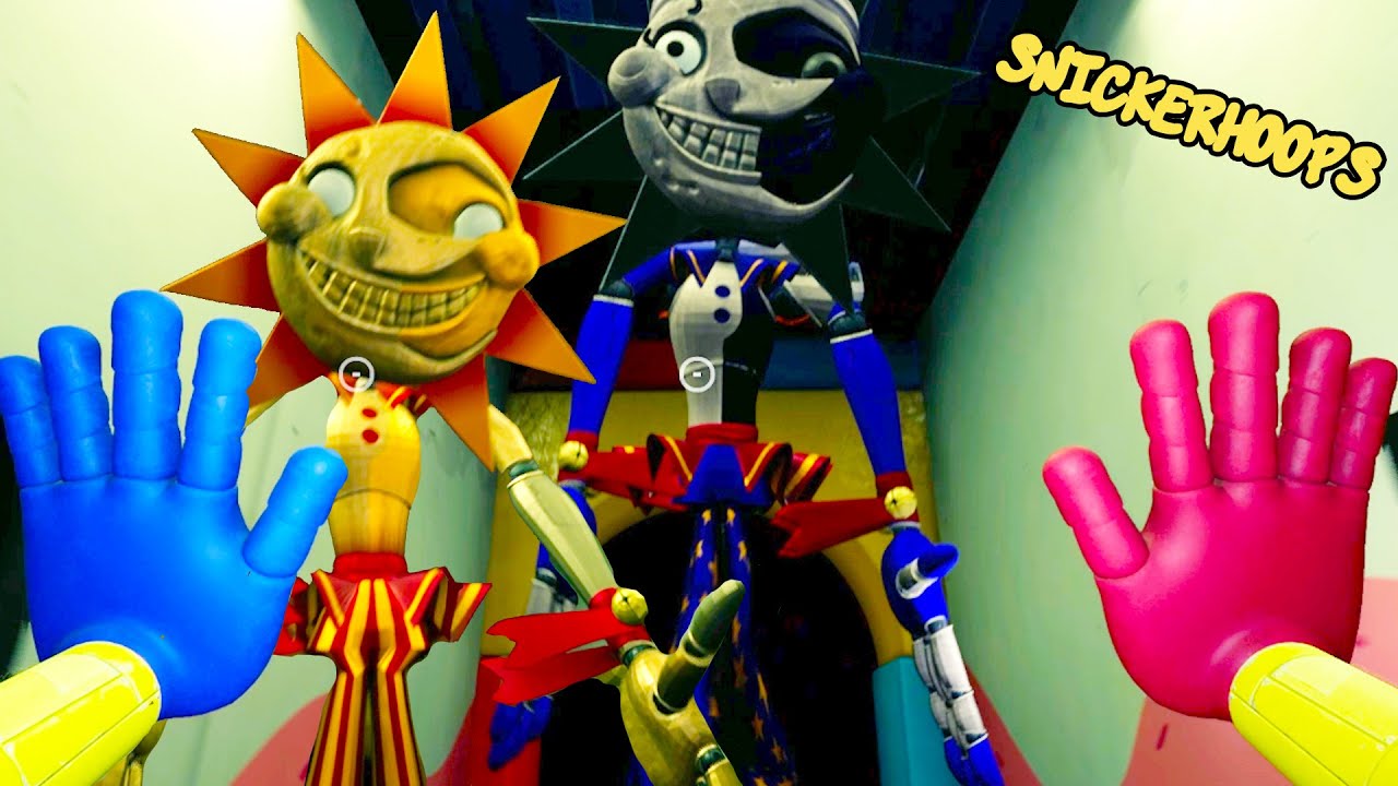 Snickerhoops Unlocks SUNDROP and MOONDROP from FNAF in POPPY PLAYTIME | Games to Play