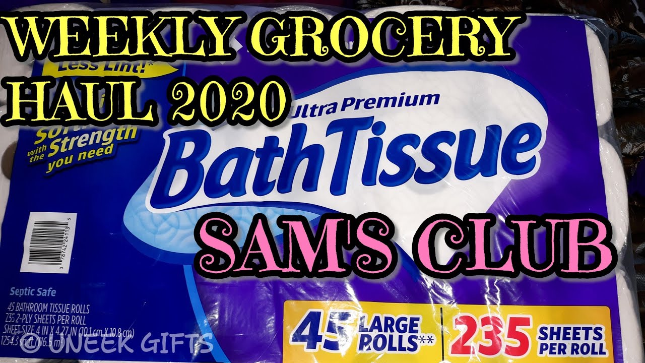 GROCERY HAUL 2020: SAM'S CLUB: CURBSIDE PICKUP: UNEEK GIFTS