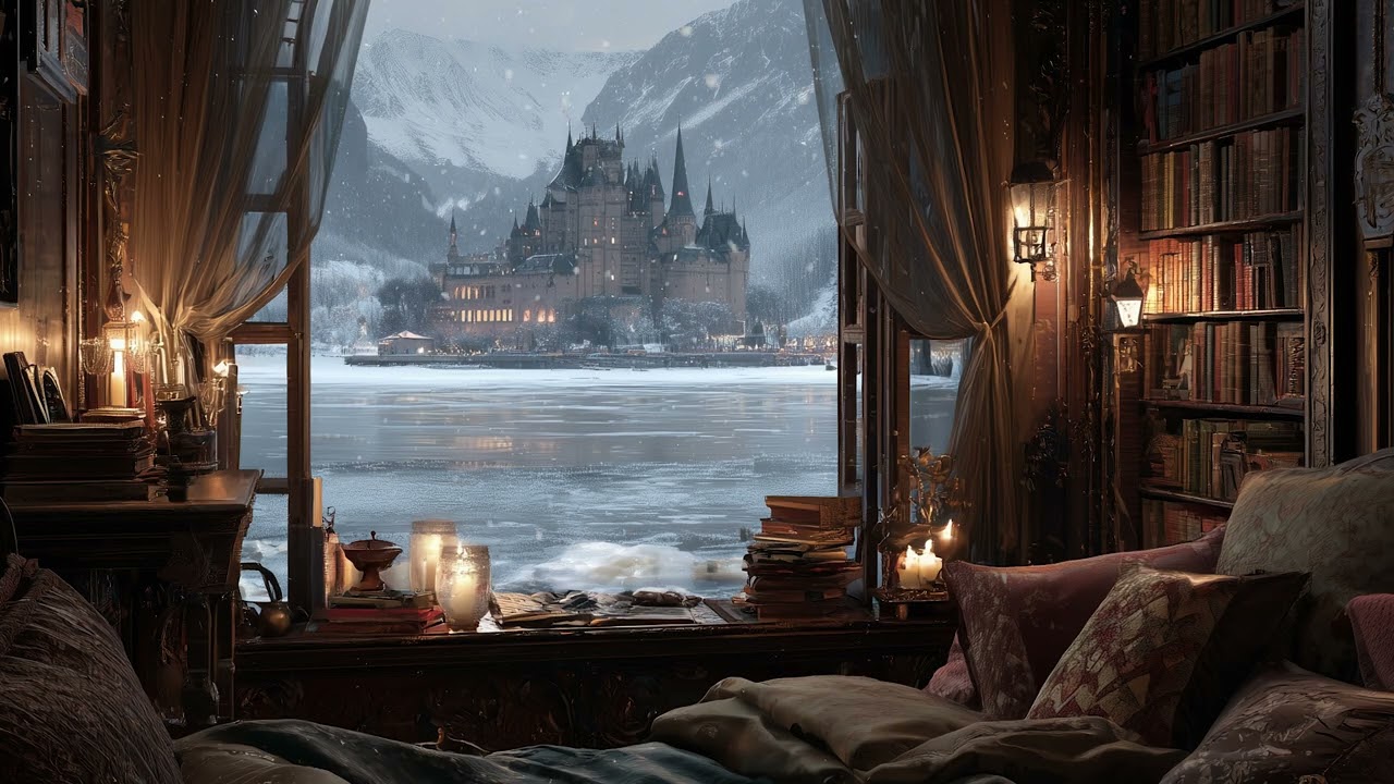 Victorian Castle Across the Frozen River | Dark Academia Music For Deep Focus