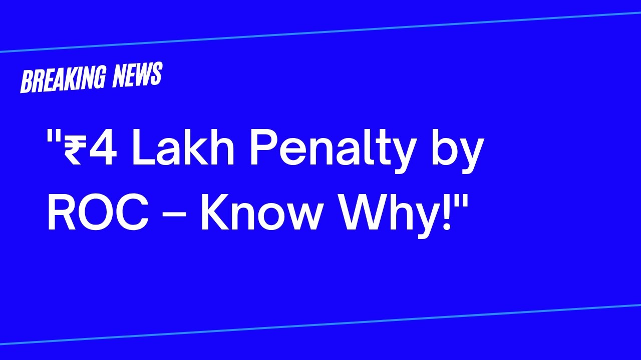 Board Report Compliance Failure | ROC Penalty on Mining Pvt Ltd | Section 134 & Adjudication Order