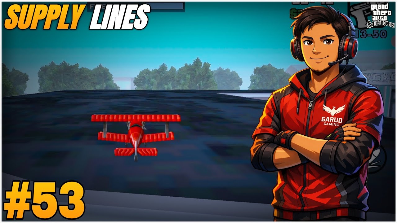 Is Plane Ko Chalana Itna Mushkil Kyu Hai | Supply Lines Mission | Gta San Andreas | Gameplay #53
