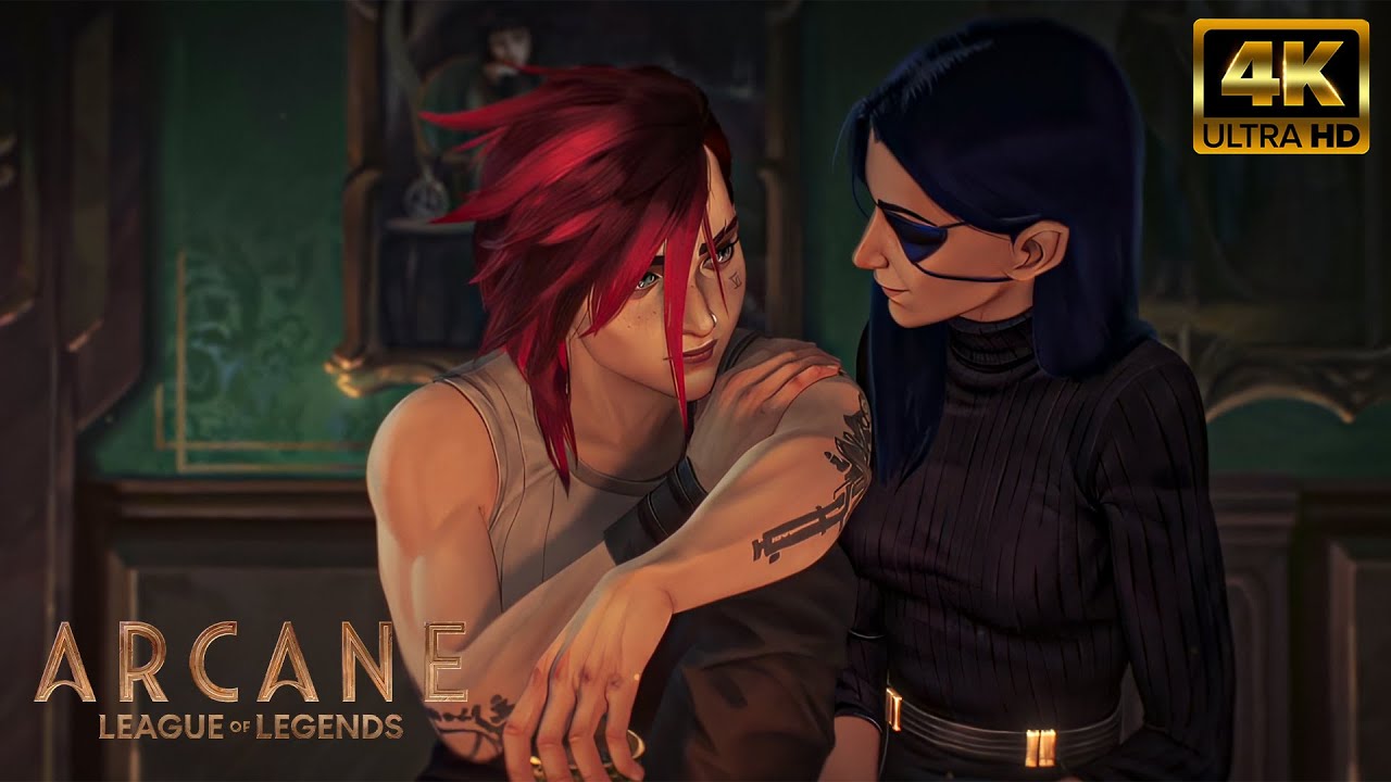 [4K AI] | Arcane Season 2 | End - Caitlyn & Vi Together Scene | UPSCALED