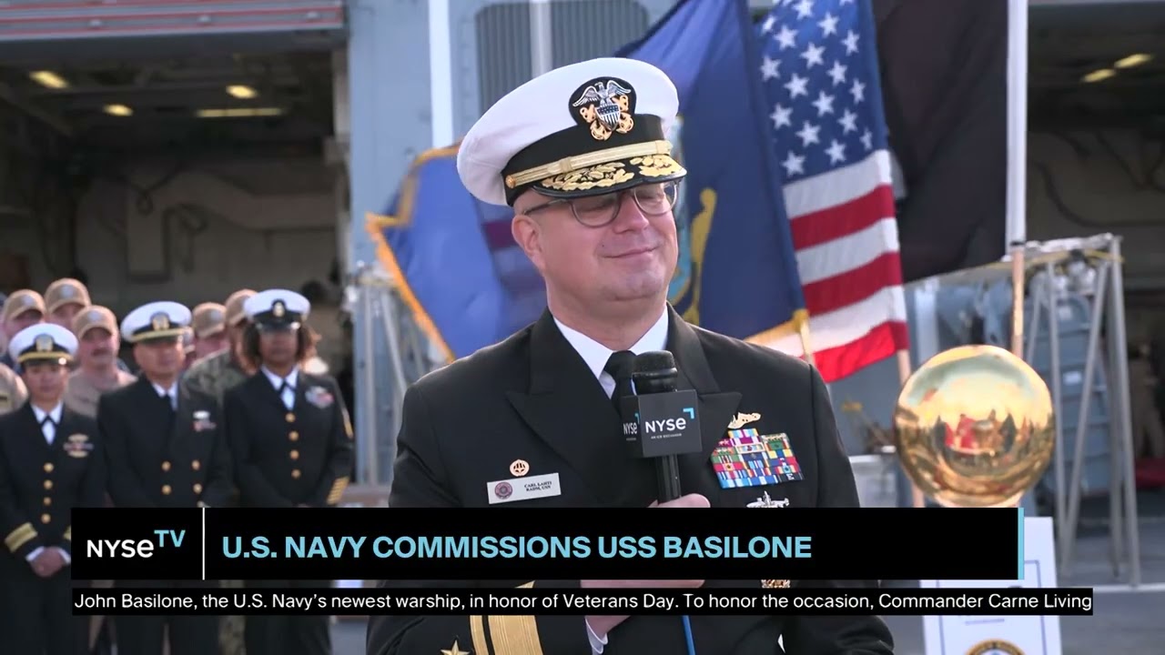 Rear Admiral Carl Lahti, Commander, Navy Region Mid Atlantic Joins NYSE TV