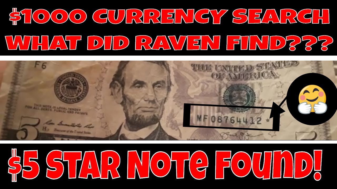 $1000 Dollar $5 Bill Currency Search! Star Note, Birth Note, Broken Ladder aka Fancy Serial Numbers!