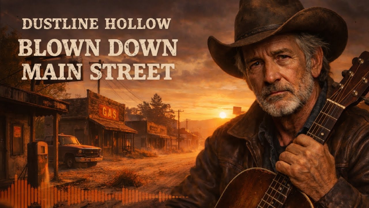 Blown Down Main Street – Dustline Hollow (Slow Outlaw Country | Lonely Road Song)