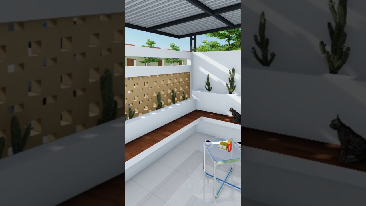 DESAIN RENOVASI TERAS RUMAH SUBSIDI ALA CAFE 