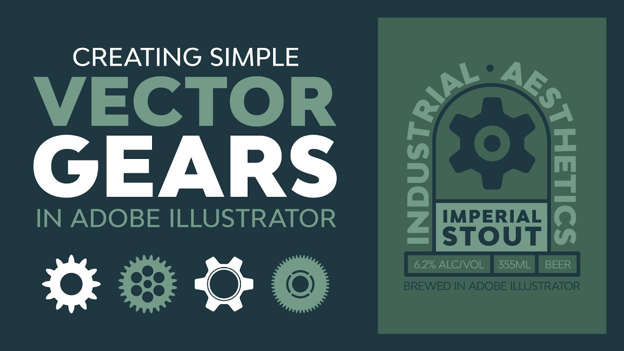 How to Create Vector Gears - Illustrator Tutorial