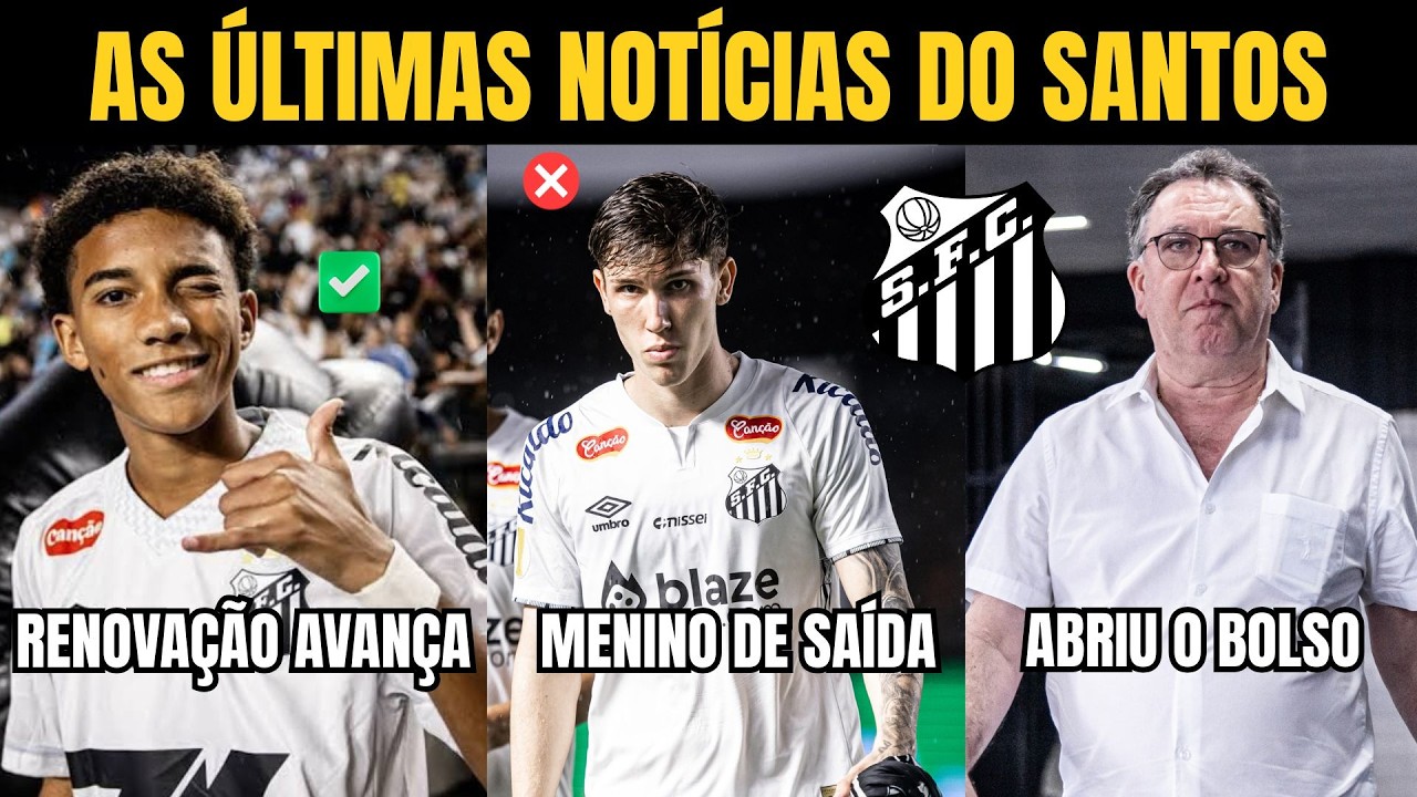 SANTOS: INVESTIMENTO DE 90 MILHÕES, RENOVAÇÃO COM ROBINHO AVANÇA E MENINO DE SAÍDA