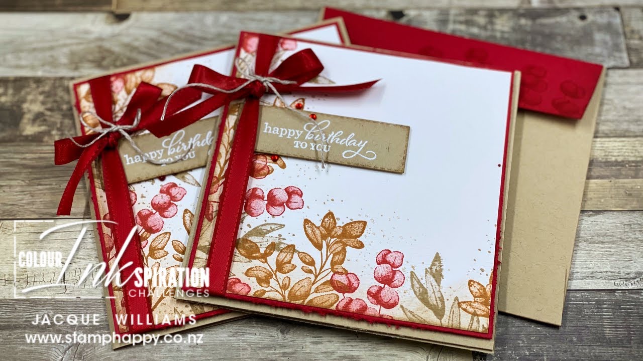 How Make Your Own Custom Envelope - Plus a Beautiful, Quick Card with Forever Fern & Cinnamon Cider