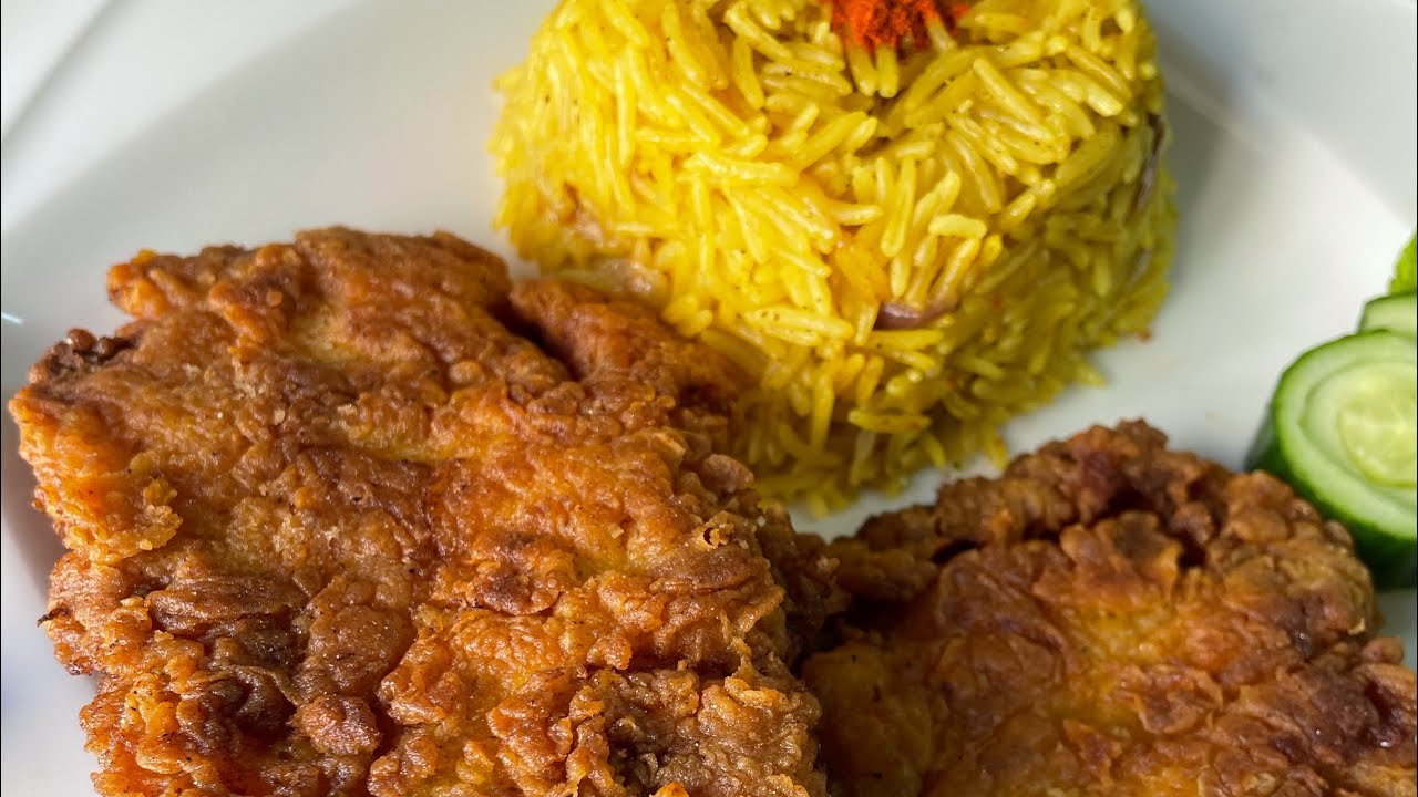 دجاج بانيه مقرمش بدون بقسماط ورز اصفر مبهر👌