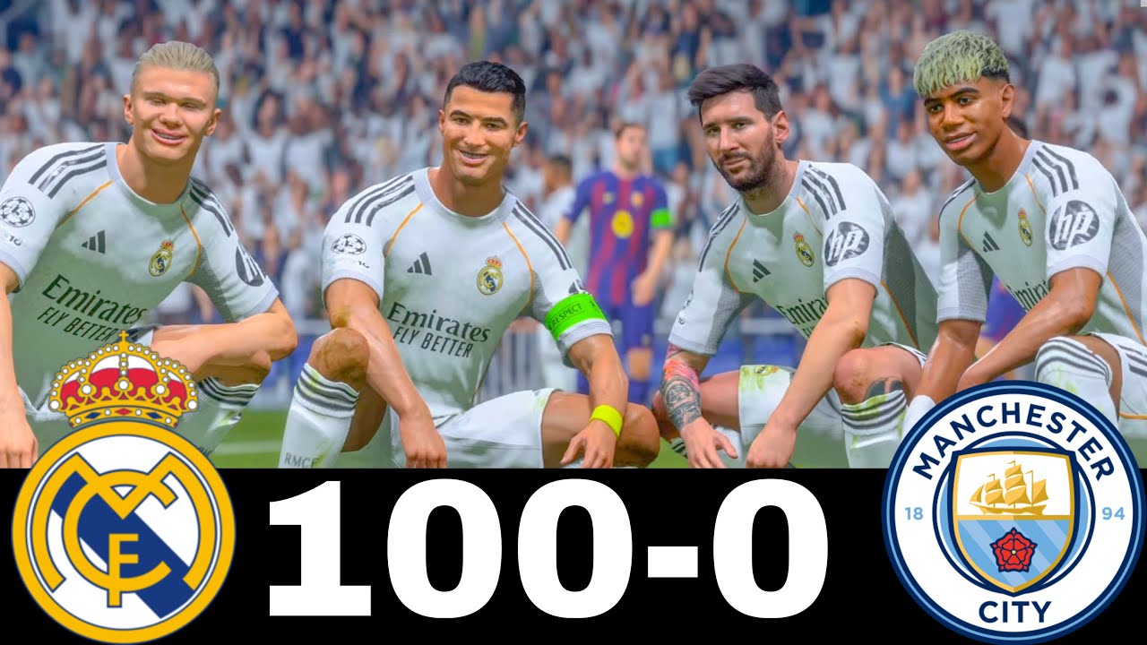 FC 26 - MESSI RONALDO NEYMAR & MBAPPÉ | ALL STARS | REAL MADRID 100-0 MAN CITY | #fc26 
