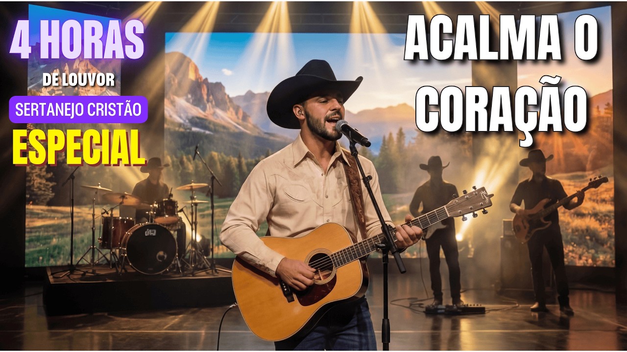 4 Horas de Louvores Sertanejos Cristãos que Acalmam o Coração | Música Sertaneja Cristã