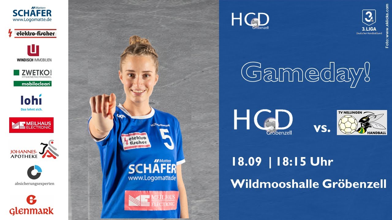 Handball 3. Liga HCD Gröbenzell - TV Nellingen